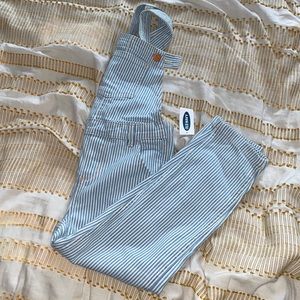 Girls striped overalls